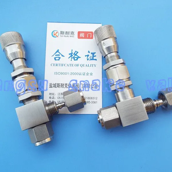 快拧微量调节阀 软管连接微量调节针阀 WL91H-320P 计量阀 高精度阀门 截止阀 实验室阀门 不锈钢流量调节阀