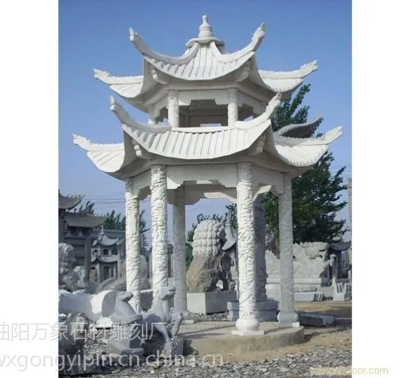 汉白玉石亭,大理石石亭,花岗岩石亭
