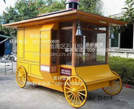 供应广州订做移动小商店 户外移动小木屋售货亭 景区迷你售货亭