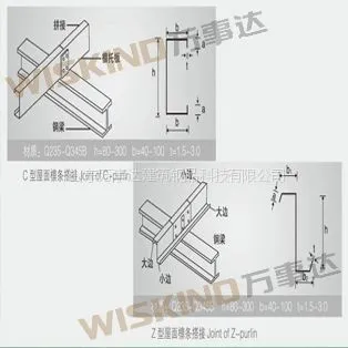 供应优供C/Z型钢 c型檩条 Z型檩条 檩条规格