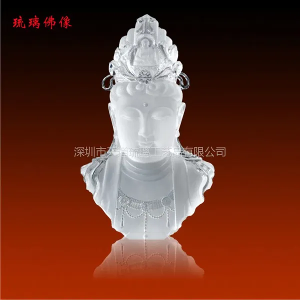 供应高档琉璃观音摆件