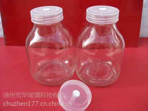 玻璃瓶厂销售兰花组培瓶 750ml玻璃丝扣组培瓶 虫草瓶 玻璃组培瓶