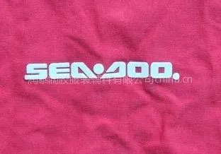 供应服装裁片硅胶立体印LOGO,滴胶加工