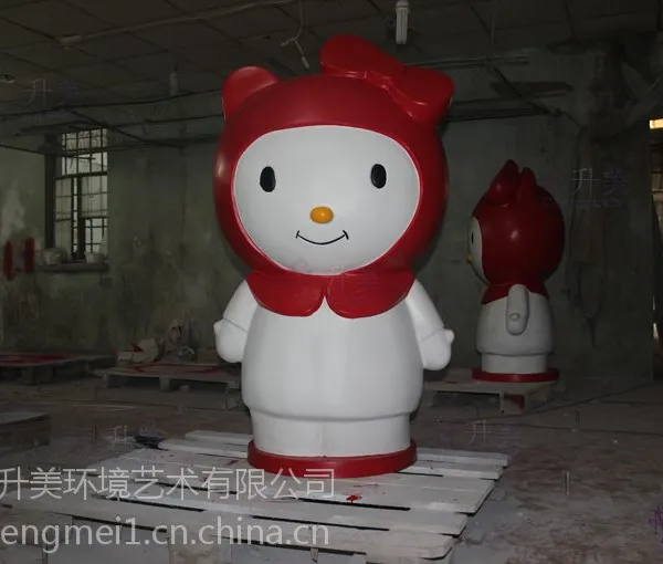 供应HelloKitty模型雕塑玻璃钢卡通kt猫道具现货出售