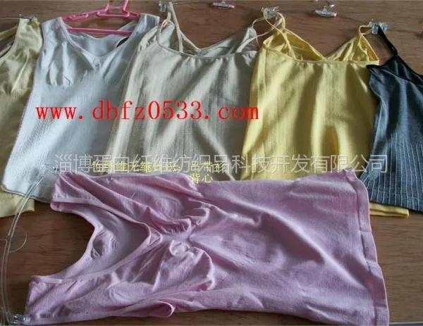 供应竹纤维等天然纤维:无缝针织背心