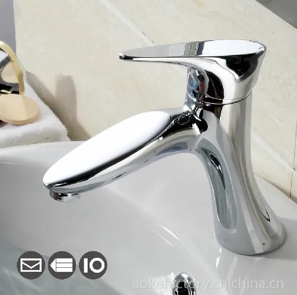 供应全铜高档冷热面盆水龙头六年质保贴牌加工HK89050-3