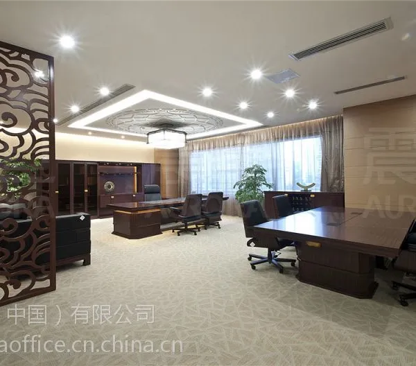 震旦办公家具稳重厚实大气老板桌系列