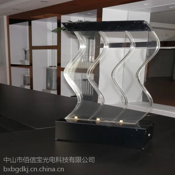 酒店流水屏风设计定做 气泡帘亚克力水柱灯 led装饰灯 水舞灯