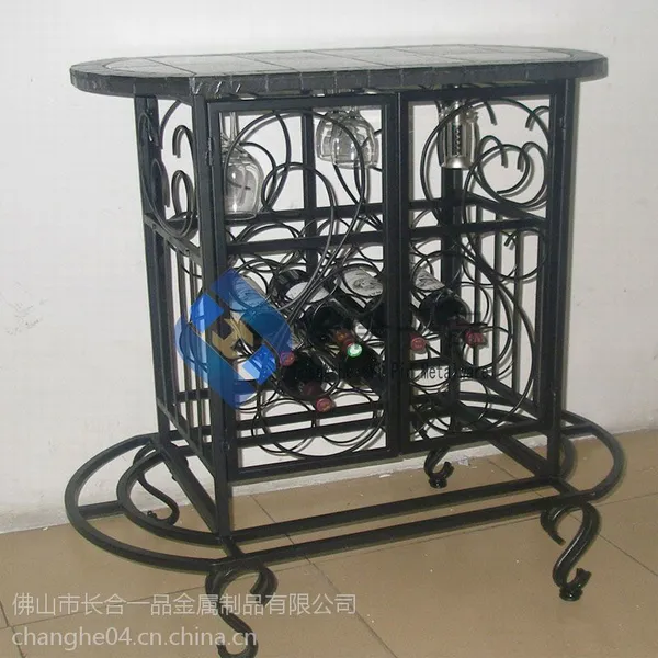 厂家直销 不锈钢酒柜钢化玻璃酒架酒柜定制