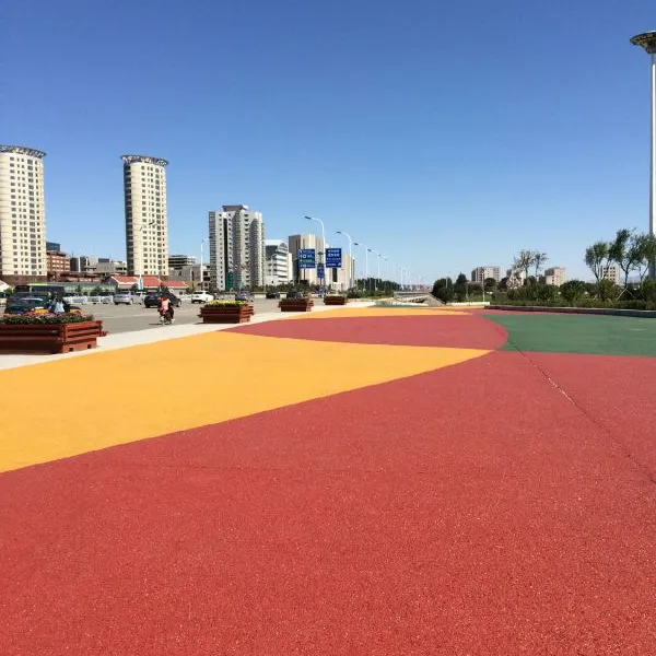 浙江省嘉兴固盾彩色混凝土解决城市积水的隐患