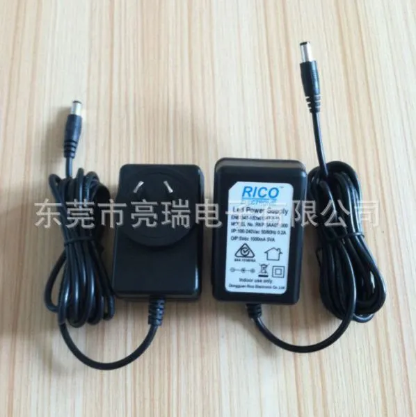 供应SAA澳规5V1A电源.61347标准LED灯饰电源适配器