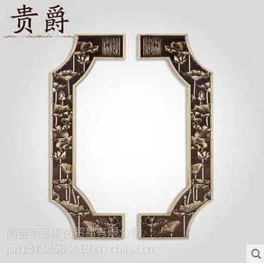 贵爵无框玻璃门拉手欧式仿古木门把手双开门拉手浴室推拉移门拉手批发