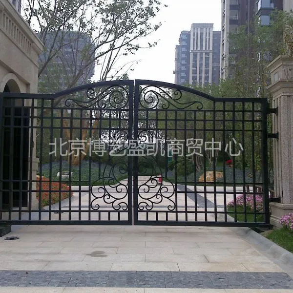 供应北京博艺盛凯别墅铁艺大门 欧式大门
