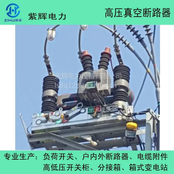 淮南供应ZW32-12F智能电动真空断路器 紫辉户外高压真空断路