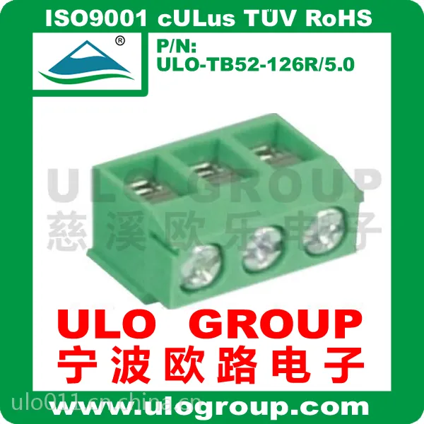 厂家直销 接线端子宁波欧路电子 PCB接线端子126R-5.0 品质保证