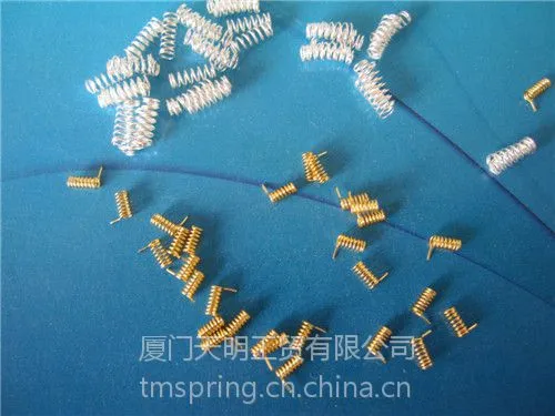 供应精密小弹簧 表面镀金或镀银处理