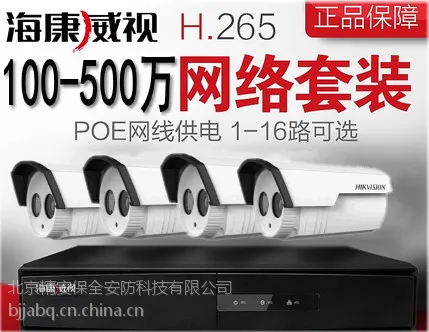 Hikvision/海康威视远程监控系统套餐 实时视频监控 高清图像