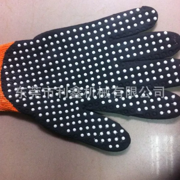 手套点塑机 户外骑行手套压花机 劳保手套点塑防滑设备 骑行手套