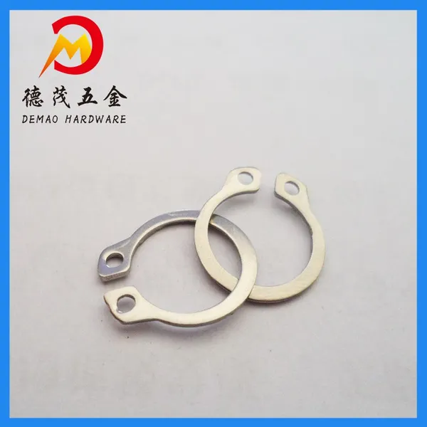 德茂五金供应 轴用弹性挡圈 国标304轴用卡簧 不锈钢轴卡