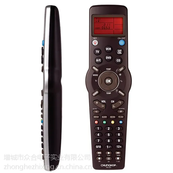 RM-991六合一学习型万能遥控器批发 CHUNGHOP众合遥控器模具厂家 开模定做