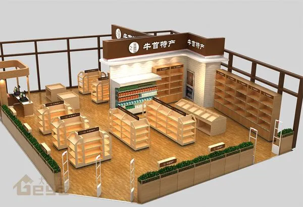 钢木货架制作设计厂家-南京大唐格雅展柜工厂