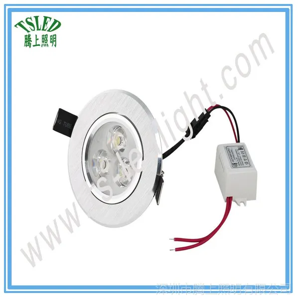 厂家直销小3W led天花灯嵌入式高亮一体化天花射灯大功率节能筒灯