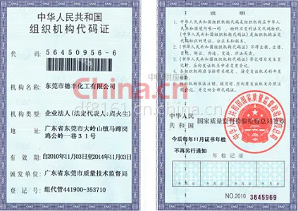 组织机构代码