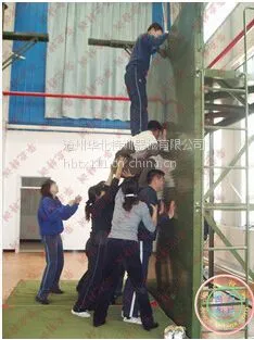 华北特训青县江帆厂家直销地面拓展器械-四米墙 合力冲击 毕业墙