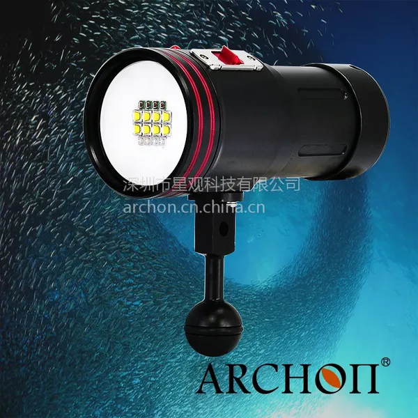 ARCHON/奥瞳D36VR专业潜水手电筒 潜水摄影摄像补光灯 水下video补光灯 5200流明