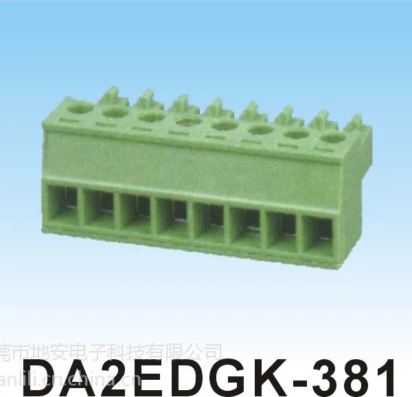 厂家直销DA2EDGK-3.81/3.5间距绿色插拔接线端子