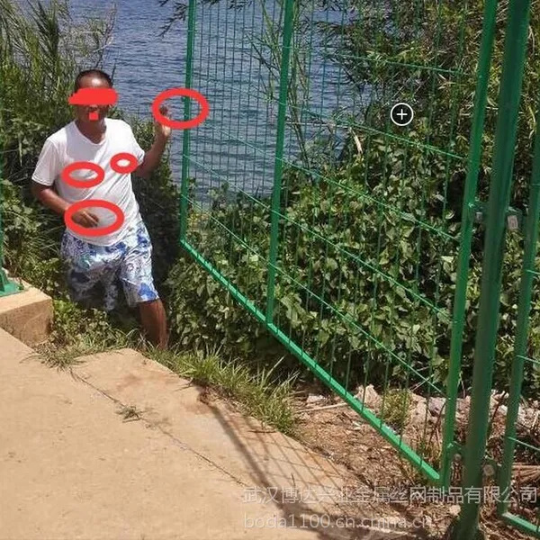 黄陂河道预防学生溺水钢丝围栏网【图】湖北供应浸塑防锈护栏湖泊防止游泳、垂钓隔离栅防护网