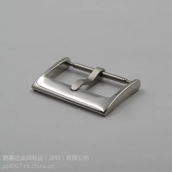 鹏嘉达供应加工定制304不锈钢实芯表带扣 真皮皮带扣20mm(j826)