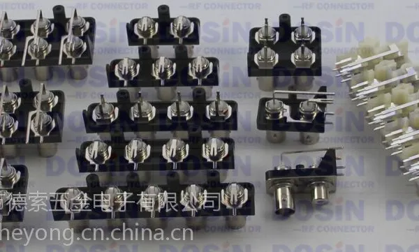 供应BNC多孔视频连接器,德索高清BNC接头,BNC视频座