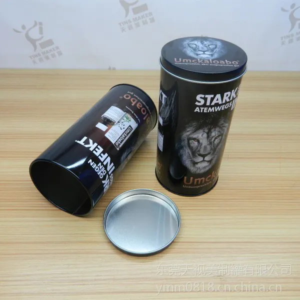圆形马口铁装钢珠储物铁罐 食品薯片圆柱形铁盒 内衣内裤收纳罐