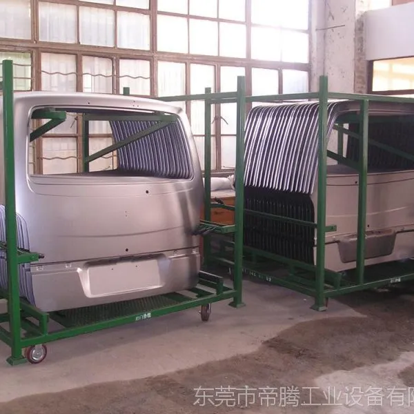 汽车钣金件周转储存架 布袋台车 配中空板或阳光板以及前后牵引