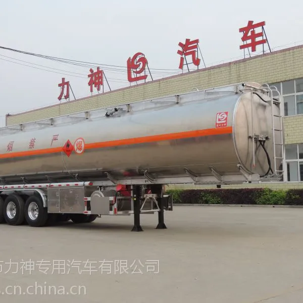 随州力神SLS9402GYYA型铝合金运油半挂车