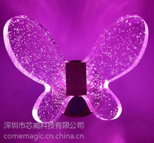 麦极客水晶气泡灯 LED智能壁灯 过道灯 走廊灯 儿童房变色灯 调光调色遥控灯