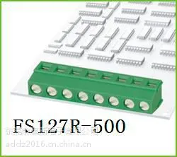 FS127R-5.0绿色接线柱环保弯针DG127R