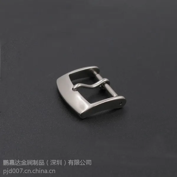 深圳鹏嘉达工厂定做14mm儿童智能手表表带表扣 304不锈钢实心表带扣子(j524)