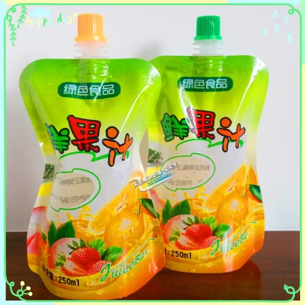 儿童卡通旋盖吸嘴袋 运动多功能饮料/果汁袋 多层复合食品包装袋