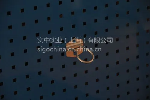 厂家特供信高金属电镀钢质吊钩方孔挂板用工具挂钩圆挂钩 圆形挂钩DFG-1601
