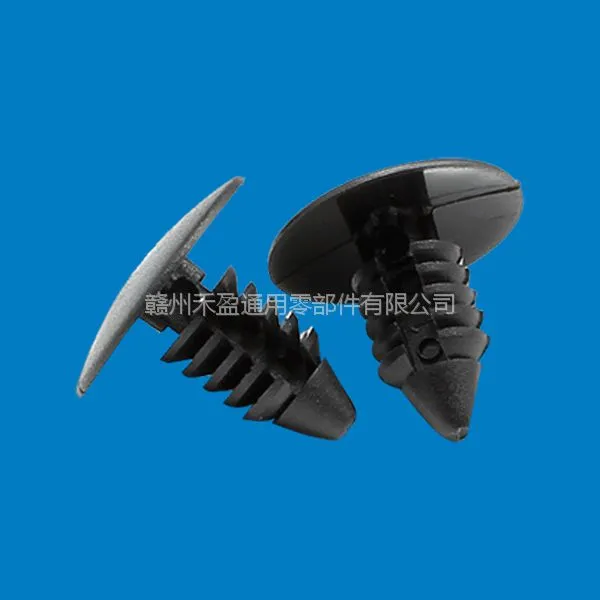 厂家供应尼龙铆钉 扣树形铆钉 高品质 倒刺平头铆钉 GL529 黑色