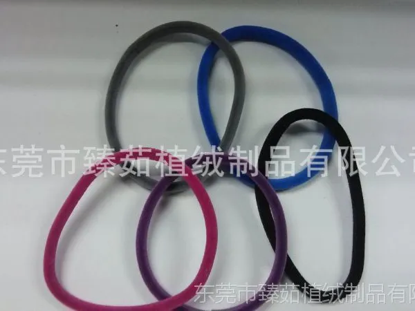 臻茹厂提供专业专业静电植绒加工松紧绳系列产品