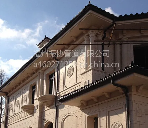 振协金属成品檐沟 紫铜檐槽 紫铜雨水檐槽 别墅落水系统铜檐沟 檐沟尺寸可定制多数人仰望少数人拥有