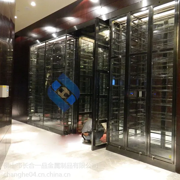 长合一品不锈钢酒柜 酒店会所不锈钢酒柜定制 品质保证