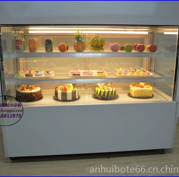 连锁蛋糕店直角蛋糕柜 加湿除雾西点冷柜品牌 江门大理石慕斯柜价格