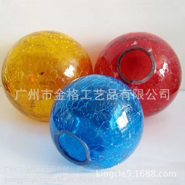 专业生产玻璃裂纹球,裂纹玻璃球 空心裂纹球
