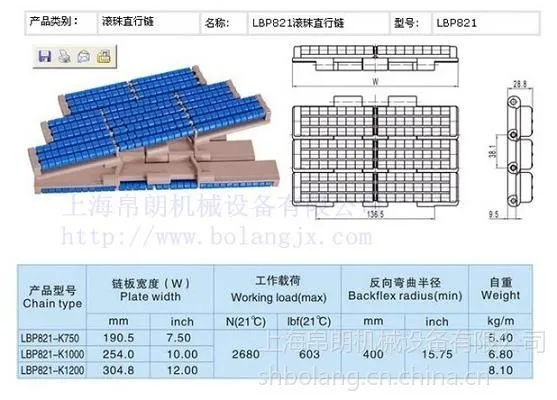 供应821滚珠链板厂家帛朗