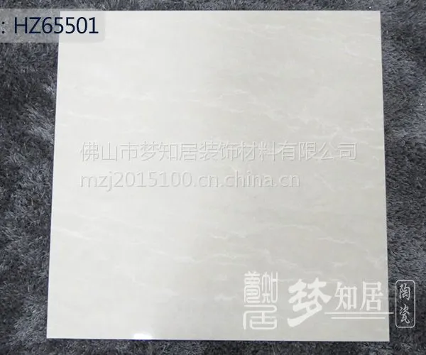 佛山市发源地陶瓷FMZ6601白色自然石超洁亮抛光砖地面砖工程出口瓷砖,厂家直销