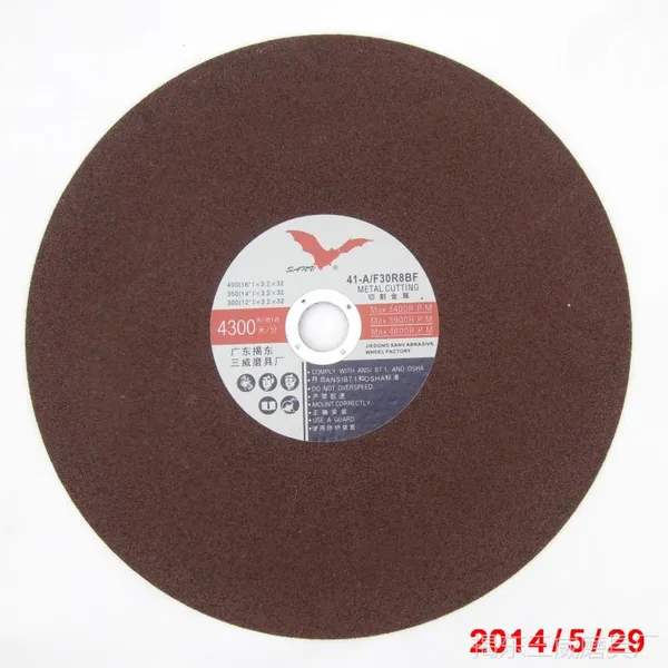 供应400x3.0x32mm 不锈钢专用切割片【sanv】红色版